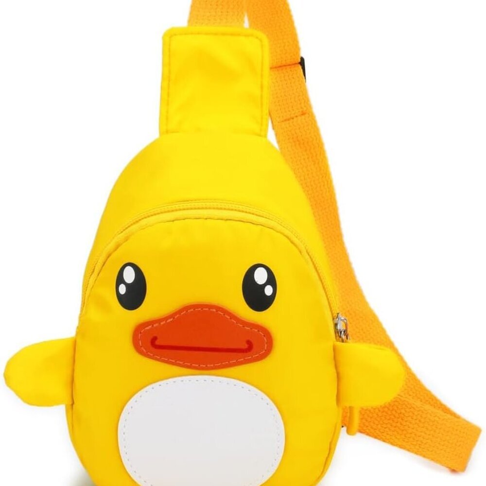 Cartoon Duck Sling Bags Nylon Shoulder Backpack CrossBody Backpack Casual Daypac - Picture 1 of 7